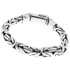 12mm Mens Oval Byzantine Chain Handmade 925 Sterling Silver Bracelet, 7.5-10"     * Solid 925 sterling silver, genuine handmade Balinese silver craftsmanship  * 12mm wide x 8mm thick  8" ~94 grams, 9" ~105 grams, 10" ~116 grams  * Secure closure with tab lock and safety latch  * Bracelets are sized by wrist size. Size 7" on a 7" wrist will be a snug, rather tight fit. Add .5" for a comfort fit, or 1" for a loose fit. Byzantine Chain, Balinese, Sterling Silver Bracelet, Chain Link Bracelet, Last Minute Gifts, Adjustable Rings, Solid 925 Sterling Silver, Sterling Silver Bracelets, Link Bracelets