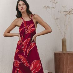 Parisienne Brand Grace And Mila. Lightweight Cotton Maxi Dress In A Gorgeous Leaf Print Pretty Short Dresses, Long Maxi Gowns, Lilly Pulitzer Maxi Dress, Long Wrap Dress, Long Striped Dress, Long Summer Dresses Maxi, Short Maxi Dress, Dress Trendy, Long Sundress