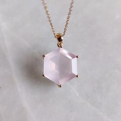 This stunning pendant is set in 14k Solid Yellow Gold with Natural Rose Quartz with utmost precision. It is an unique gemstone pendant for nearly every occasion and is completely hassle-free jewelry. 🔷ABOUT GEMSTONE:  Rose quartz is often called the "Stone of Love" and is believed to promote all forms of love, including self-love, romantic love, and love for others. It can help individuals open their hearts to love and develop a greater sense of compassion and empathy. Rose quartz is often call 14k Gold Faceted Octagon Jewelry, 14k Gold Octagon-shaped Faceted Jewelry, Elegant Octagon Birthstone Jewelry, Formal Rose Gold Octagon Jewelry, Formal Rose Gold Octagonal Jewelry, 14k Gold Octagon Jewelry With Gemstone, 14k Gold Jewelry With Gemstone In Octagon Shape, Faceted Rose Gold Necklace For Gift, Rose Gold Faceted Necklace For Gift