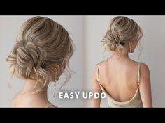 Prom is a really special night, and if you’re planning to do your own hair, we support it! Check out these easy prom hairstyles! Easy Updo Wedding Hairstyles, How To Do Your Own Updo Easy Hairstyles, Wedding Guest Hairstyles How To, Upstyles For Wedding Guest, Simple Hairdo For Wedding, Simple Hair Up Do, Hair Pin Ups Wedding Guest, Grad Updo Hairstyles, Bun Wedding Guest Hairstyles