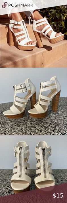 🤍 JustFab Heeled Platform Sandal 🤍 JustFab white platform heeled sandal. Size 5.5 but runs large better fit for 6. Never worn. Material: Faux Leather Heel Height: 5.25" Platform Height: 1.0" JustFab Shoes Sandals White Platform Heels, Just Fab Shoes, White Platform, Justfab Shoes, Faux Leather Heels, Platform Sandals Heels, Heeled Sandal, Platform Heels, Platform Sandals