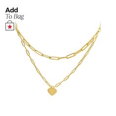 in stock Trendy Heart-shaped Double Chain Necklace, Trendy Double Chain Heart Necklace, Trendy Heart Pendant Chain Necklace, Trendy Heart Shaped Double Chain Jewelry, Heart Shaped Double Chain Metal Jewelry, Trendy Heart-shaped Double Chain Jewelry, Heart-shaped Metal Jewelry With Double Chain, Heart Pendant Necklace With Double Chain For Gift, Trendy Heart Shaped Necklace With Gold Chain