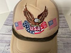 Sun hat, trucker hat, hats for kids and adults. Great for summer, beach, outings. Hats come with patches,  Adjustable Velcro in the back. Great Father's Day gift. All handmade by me Theresa. Thank you for looking at Boutiquebytheresa #18 Beige Trucker Hat For Outdoor, Patriotic Trucker Hat One Size Fits Most, Trucker Baseball Cap For Country Events, Trucker Style Snapback Baseball Cap For Country Events, Casual Brown Trucker Hat For Country Events, Patriotic Adjustable Snapback Trucker Hat, Patriotic Snapback Trucker Hat, Patriotic Adjustable Trucker Hat Baseball Cap, Beige Trucker Snapback Hat