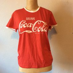 Coca Cola T-Shirt Red With White Graphics And Trim. Nwot. Great Condition. Size Small (Juniors). Measurements Laying Flat May Vary Slightly. Photos Don’t Always Reflect True Colors. Let Me Know If You Have Any Questions. 80s Clothes, Tshirt Outfit, 80s Outfit, Tshirt Outfits, Graphic Tee Shirts, White T Shirt, White Tshirt, White T, True Colors