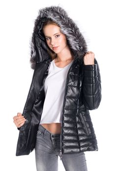 BLACK Genuine Leather Jacket , Our products are 100% genuine leather; It is produced in master hands with quality materials and delicate hand workmanship. Black Leather Winter Hooded Jacket, Black Leather Hooded Winter Jacket, Black Hooded Faux Leather Jacket, Black Faux Leather Outerwear, Black Leather Hooded Jacket For Winter, Black Leather Outerwear With Faux Fur Trim, Cold Weather Leather Jacket With Detachable Hood, Leather Jacket With Detachable Hood For Cold Weather, Black Faux Leather Jacket With Faux Fur Lining