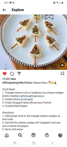 a plate with food on it that is being viewed on the instagramr page