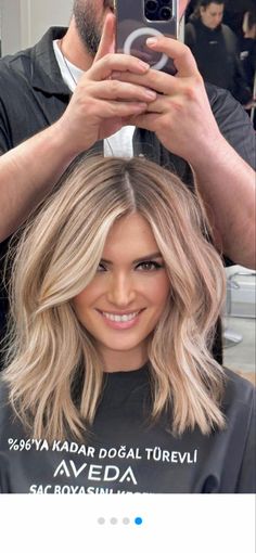 Hair Inspiration Balayage, Blonde Hair Transformations, Hairstyles For Medium Hair, Mom Hairstyles, Blonde Hair Looks, Blonde Hair With Highlights, Hair Color And Cut, Hair Envy