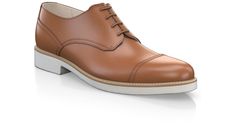 Lightweight Men`s Shoes 7009 Leather Wingtip Derby With Rubber Heel Cap, Casual Leather Shoes With Cap Toe And Leather Sole, Brown Calf Leather Cap Toe Derby, Brown Cap Toe Derby Shoes In Calf Leather, Brown Cap Toe Derby In Calf Leather, Cognac Leather Cap Toe Shoes For Derby, Casual Leather Derby Shoes With Goodyear Welt Construction, Casual Leather Derby With Goodyear Welt Construction, Brown Calf Leather Cap Toe Lace-up Shoes