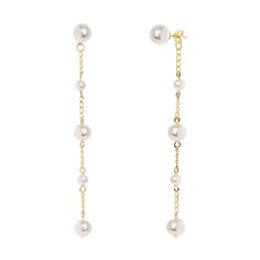 Finish off your elegant attire with these MC Collective freshwater cultured pearl chain drop earrings. Click on this JEWELRY & WATCHES GUIDE to learn about fit, styles, materials and more! Finish off your elegant attire with these MC Collective freshwater cultured pearl chain drop earrings. Click on this JEWELRY & WATCHES GUIDE to learn about fit, styles, materials and more! FEATURES Length: 3.6 in. Backings: post Metal: brass Plating: 14k gold, rhodium Finish: polished Nickel freeCULTURED PEARL Elegant Dangle Chain Linear Earrings, Elegant Linear Dangle Earrings With Chain, White Pearl Chain Linear Earrings For Formal Occasions, Elegant Chain Linear Earrings As Gift, Formal Linear Drop Earrings With Chain Detail, Formal Linear Drop Earrings With Adjustable Chain, Formal White Linear Earrings With Pearl Chain, Elegant Formal Earrings With Chain Detail, Elegant Chain Earrings For Formal Occasions