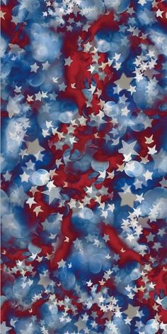 red, white and blue stars in the sky