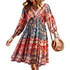 Summer Dresses for Women Beach Floral Tshirt Sundress Sleeveless Pockets Casual Loose Tank Dress at Amazon Women’s Clothing store Hippie Elegante, Floral Print Short Dress, Elegant Summer Dresses, Short Beach Dresses, Boho Mode, Long Sleeve Boho Dress, Big Swing, Bohemian Mode, Mode Boho