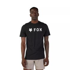 Fox Racing Men's Absolute Ss Prem Tee Color BLACK | eBay Sports T-shirt With Back Print And Crew Neck, Black Branded Sports T-shirt, Graphic Tee Sports Top With Back Print, Black Sports T-shirt With Back Print, Sports Crew Neck T-shirt With Back Print, Crew Neck Sports T-shirt With Back Print, Black Sports Top With Back Print, Black Sporty T-shirt With Front Print, Fox Racing