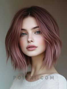 32 Oil Slick Hair Color Ideas 2024 for Brunettes and Blonde with Short, Long and Curly Hair Dark Peach Hair Color, Winter Hair Color For Pale Skin, Rose Copper Hair, Chocolate Rose Gold Hair, Chocolate Mauve Hair