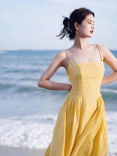 Senior sense, backless dress, tour beach dress,spaghetti strap maxi dress,fresh yellow dressColor:as pictureMaterial:blendedFeatures:backless,fresh,maxiSize(CM):S,M,L 1inch =2.54cmS: Bust 80 waist 62 length 116M: Bust 84 waist 66 length 117&ltp&gtL: Bust 88 waist 70 length 128</p>&ltbr/>&ltp&gtNote:Due to different measurement methods,there will be 1-3 error(unite:cm), please understand.</p>&ltbr/> Filipiniana Dress, Yellow Sundress, Strap Maxi Dress, Spaghetti Strap Maxi Dress, Graduation Outfit, Dress Spaghetti, Skirt Dress, Spaghetti Strap Dresses, Beach Dress