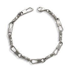 The recognizable links of this bracelet are a reference to the first disciples who followed Jesus and became fishers of men. Available in a variety of metals. Timeless Chain Link Bracelet With Lobster Clasp, Classic Oyster Chain Link Bracelet, Timeless Metal Bracelet With Rectangular Links, Timeless Metal Bracelets With Rectangular Links, Sterling Silver Link Bracelet With Oyster Design, Sterling Silver Link Bracelets With Oyster Detail, Modern Metal Chain Bracelet With Hooks And Links, Timeless Stainless Steel Clasp Bracelet, Timeless Stainless Steel Bracelet Jewelry