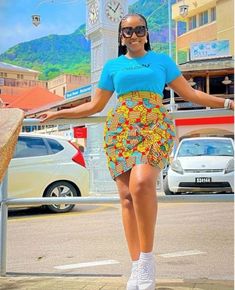 Ankara Skirt Ideas, Ankara Mini Skirt Styles, Ankara Skirt Styles High Waist, Ankara Mini Skirt, Pedi Dresses, Fashion Diversity, Latest Braided Hairstyles