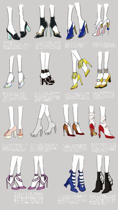 the different types of high heeled shoes