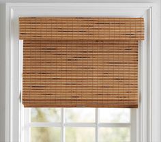 Custom Rue Bamboo Blackout Shade | Pottery Barn Kids Bali Blinds, Blackout Shades, Bamboo Shades, Custom Shades, Dim Lighting, Natural Shades, House Windows, Window Shades, Pottery Barn Teen