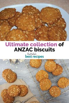 the ultimate collection of anzac biscuits for australia's best recipes is out now on sale