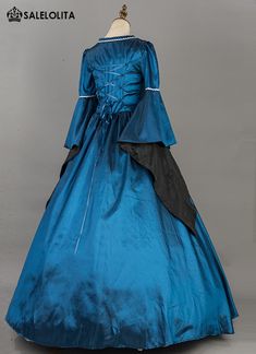 Medieval Renaissance Gothic Victorian Ball Gown Lady Princess Queen Dress Halloween Costume for Women     Condition: Brand New   Color:  Blue/Wine Red/Purple/Green   Material: This Victorian Dress is made of  High Quality Satins,Smooth, soft and comfortable to wear   Sleeve Length: Long Sleeve   Dresses Length:Floor-Length   Neckline:  Square Collar   Decoration: Ruffles + Lace   Style: This dress is perfect for civil war,victorian,medieval,regency,renaissance, wedding, cosplay, t Gothic Medieval Dress For Halloween Costume Party, Gothic Medieval Dress For Halloween, Victorian Dress For Halloween With Historical Design, Gothic Ball Gown For Halloween, Halloween Victorian Dress With Historical Design, Medieval Victorian Dress For Halloween, Gothic Historical Dress For Costume Party, Historical Design Dress For Halloween Costume Party, Gothic Medieval Dress For Costume Party