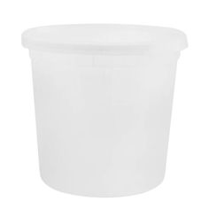 a white plastic container on a white background