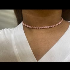 Brand New Gorgeous Pink Rhinestone Chocker. Pink Diamond Choker, Diamond Chocker, Diamond Choker, Rhinestone Choker, Pink Rhinestones, Pink Diamond, Jewelry Inspiration, Womens Jewelry Necklace, Pink Ladies