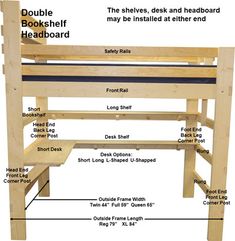 an image of a woodworking bench with instructions on how to build it and where to put the seat