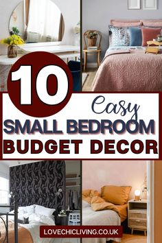 10 easy small bedroom budget decor ideas