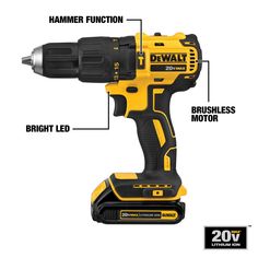 the parts of a cordless drill