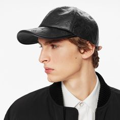 LOUIS VUITTON® - Monogram Shadow Cap - Black Designer Baseball Cap For Streetwear, Designer Streetwear Cap, Designer Black Baseball Cap, Luxury Visor Baseball Cap For Streetwear, Luxury Baseball Cap For Streetwear With Visor, Luxury Streetwear Baseball Cap, Designer Black Cap, Designer Black Baseball Cap With Curved Brim, Luxury Curved Visor Hat For Streetwear