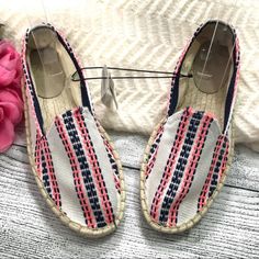 Gap Women’s Espadrilles New Sz6 New With Tags Item Number 28 Pink Closed Toe Casual Espadrilles, Pink Casual Espadrilles For The Beach, Casual Pink Flat Espadrilles, Casual Low-top Espadrilles For Beach, Casual Flat Espadrilles For Spring, Pink Casual Espadrilles For Spring, Casual Flat Spring Espadrilles, Casual Pink Espadrilles For Beach, Casual Pink Espadrilles For Spring