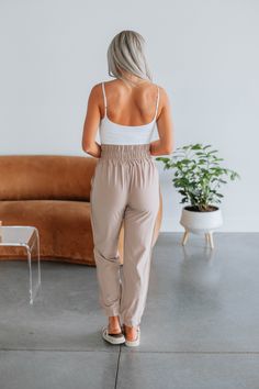 Details: Amira Joggers High Rise Thick Elastic Waistband Side Pockets Cuffed Bottom Good Stretch Relaxed Fit Available in 2 Colors Rise: 13" Inseam: 27" Material: 95% Polyester and 5% Spandex We are recommending: Small - Sizes (25-26) Medium - Sizes (27-28) Large - Sizes (29-30) Affordable High Waist Joggers For Spring, Trendy High Waist Joggers, Bayleaf Jogger Pants, Cheap Trendy Spring Joggers, Cheap Spring Joggers With Drawstring, Cheap High Waist Joggers For Spring, Cheap Casual Joggers With Ribbed Cuffs, Cheap High Waist Spring Joggers, Cheap Baggy Spring Joggers