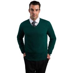 Densely knitted with the world's finest cashmere. This classic 2-ply cashmere crew neck sweater is a modern wardrobe staple for men. Super versatile minimalist design, light weight yet extremely cozy. Extra long staple fiber with tight knit ensures long lasting performance. Long sleeves, Ribbed crerwneck, ribbed cuffs and hem. Superior softness with easy fit comfort. our famously soft first quality cashmere offers ultra cozy comfort. We travel to the remote mountains of Mongolia to make this swe Classic Wool V-neck Sweater Vest, Formal Merino Wool Sweater For Winter, Classic Green V-neck Long Sleeve Sweater, Classic V-neck Sweater Vest For Winter, Classic Fine Knit Sweater For Business Casual, Classic Formal Winter Sweater, Formal Classic Winter Sweater, Classic Merino Wool Sweater For Business, Classic Merino Wool V-neck Sweater In Fine Knit