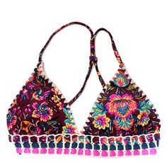 Xhilaration | Burgundy/Pink Multi Boho Floral Print Bikini Top Size: Small Condition: Nwot Smoke/Pet Free Home Bundle The Things You Love For A Special Discount! *Ship Up To 5lbs For One Shipping Price Return Customers Get $5 Off Just Msg Me Before Purchase! Multicolor Triangle Halter Top For Festival, Multicolor Beachwear Halter Top For Vacation, Multicolor Halter Top Beachwear For Vacation, Multicolor Halter Top For Beach Vacation, Multicolor Halter Top For Beach Party Vacation, Multicolor Triangle Halter Top For Vacation, Multicolor Halter Top For Beach Festival, Pink Bohemian Sleeveless Swimwear, Multicolor Vacation Halter Neck Top