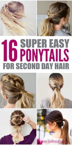 Long Hair Ponytail Styles, Easy Ponytails, Nurse Hairstyles, Perfect Ponytail, Long Hair Ponytail, Ponytail Hairstyles Easy, Simple Ponytails, Easy Hair Updos