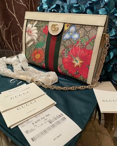 Stylish! New Authentic Gucci 503877 Ophidia GG Flora Small Shoulder Bag NWT. FAST SHIPPING ALL OUR ITEMS ARE IN STOCK Authentic. Made in Italy New, and never has been used This bag comes with tags, cards, and dust bag Beige/ebony GG and floral supreme canvas White leather trim Green and red Web Gold-toned hardware Double G Hand-painted edges Double gussets Interior open pocket Chain shoulder strap with 17" drop Magnet closure Microfiber lining with a suede-like finish Color: Multicolor Size: 10" Gucci Multicolor Tote Bag, Gucci Multicolor Shoulder Bag For Daily Use, Gucci Multicolor Top Handle Bag, Gucci Multicolor Luxury Shoulder Bag, Gucci Multicolor Shoulder Bag, Multicolor Gucci Shoulder Bag, Gucci Multicolor Bags For Daily Use, Daily Use Multicolor Gucci Bags, Gucci Top Handle Bag As Gift