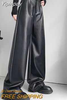 Shipping: Worldwide Express Shipping AvailableDelivery time: 🚚7-15Days Fast ShippingReturns: Fast refund,💯100% Money Back Guarantee. High Waist Solid Faux Leather Pants, High-waist Solid Faux Leather Pants, High-waisted Faux Leather Pants In Solid Color, High-waisted Faux Leather Pants, Fall Wide Leg Faux Leather Pants, Faux Leather Full-length Pants For Fall, Solid High-waisted Faux Leather Pants, Solid Faux Leather High-waisted Pants, Solid Color High-waisted Faux Leather Pants