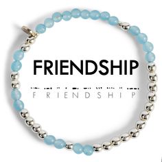 a bracelet with the words, friendship on it and an image of a beaded bracelet