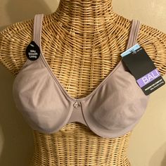 Has Underwire. New Bali Bra, Bali Bras, Minimiser Bra, Illusion Neckline, Crop Top Bra, Full Coverage Bra, Seamless Bra, Wireless Bra, Support Bras