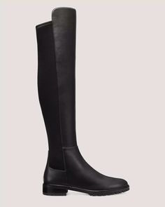 City Boot | Stuart Weitzman Medium Width Knee-high Boots With Lug Sole, Knee-high Boots With Lug Sole, Knee-high Heeled Boots With Lug Sole, Classic Boots With Medium Width And High Shaft, Calf Leather Knee-high Boots With Round Toe, Fitted Lug Sole Boots For Fall, Fitted Winter Boots With Lug Sole, Fitted Fall Boots With Lug Sole, Fitted Flat Heel Boots For Workwear