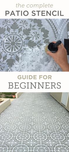 the complete patio stencil guide for beginner's to install and paint