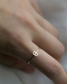 Dainty 14K Initial Letter Ring Simple, minimalist everyday Alphabet Initial Ring Each initial measures approx. 4.8mm Available in 14K Yellow Gold or 14K White Gold * Leave us your initials and placement in the comment box at checkout. PLEASE READ BELOW BEFORE PURCHASE --------------------------------------- SIZE: US5, US6, US7 Letter: A-Z or an heart charm --------------------------------------- SHIPPING UPGRADES You can find shipping upgrades options in the drop bar menu when you check out. + W Everyday Stackable Yellow Gold Rings With Initials, Gold Stackable Rings With Initials For Everyday, Everyday Gold Stackable Rings With Initials, Everyday 14k Rose Gold Initial Ring, Everyday Rose Gold 14k Initial Ring, Minimalist Stackable Initial Ring In 14k Gold, Simple Gold Stackable Initial Ring, Simple Stackable Initial Ring In Yellow Gold, Simple Yellow Gold Stackable Initial Ring