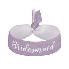 Bridesmaid Purple White Wedding Party Gift Elastic Hair Tie White Wedding Party, Purple White Wedding, Wedding Party Hair, Blue White Weddings, Blue Thistle, Blue Bride, Jeanne D'arc, Light Steel Blue, Purple Bridesmaids