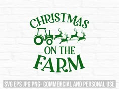 christmas on the farm svg files