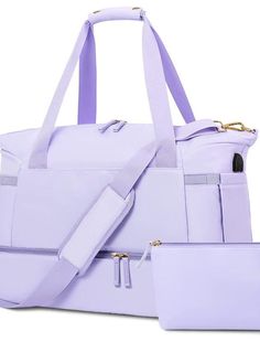 Men's Women's Handbag Duffle Bag Nylon Outdoor Holiday Waterproof Breathable Anti-Dust Solid Color Black White Travel Diaper Bag With Pockets In Nylon, Blue Nylon Travel Bag With Pockets, Purple Nylon Bags With Zipper Pocket, Nylon Gym Bag With Pockets, Sporty Purple Gym Bag For Travel, Gym Nylon Bag With Pockets, Waterproof Solid Color Sports Bag, Sporty Purple Shoulder Bag For Travel, Large Capacity Purple Nylon Bag