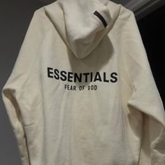 Oversized Hoodie So It’s A Size M But Fits Like A L Or Even A Xl Worn Once Feel Free To Throw Offers! Cozy Letter Print Outerwear For Streetwear, Cream Sweatshirt With Double-lined Hood For Streetwear, Oversized Casual Hoodie With Branding, Casual Oversized Branded Hoodie, Cream Athleisure Sweatshirt For Streetwear, White Hoodie With Letter Print For Everyday, Everyday White Hoodie With Letter Print, White Letter Print Hoodie For Everyday, Cream Hoodie With Double-lined Hood For Streetwear