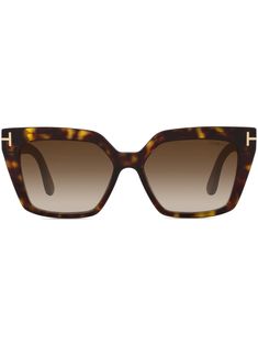 black/brown acetate square frame gradient lenses UV-protective lenses tortoiseshell effect gold-tone hardware signature T-shaped hinge detail straight arms curved tips These glasses come with a protective case. Modern Tan Sunglasses With Gradient Lenses, Luxury Tortoiseshell Sunglasses With Polarized Lenses, Luxury Tortoiseshell Polarized Sunglasses, Luxury Tan Sunglasses With Mirrored Lenses, Luxury Tortoiseshell Wayfarer Sunglasses, Formal Tan Sunglasses With Polarized Lenses, Trendy Tan Sunglasses With Gradient Lenses, Formal Tan Tinted Sunglasses, Luxury Tan Sunglasses