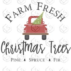 the farm fresh christmas trees logo