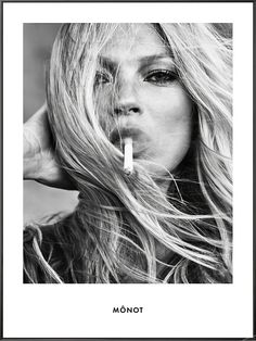 "Kate Moss Smoking" Poster by yossephmosses | Redbubble Alek Wek, Rauch Fotografie, Alena Shishkova, Amber Valletta, Willow Smith, Carine Roitfeld, Paris Jackson, Disco Party, Brigitte Bardot