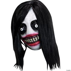 There are plenty of memes but Jeff the killer is without a doubt the creepiest one out there. The meme is a modern take on the Halloween monster costume. With a pale face, dark eyes, and raw, red mouth, Jeff is sure to creep out everyone and anyone this Halloween. Glasgow Smile, Mascaras Halloween, Monster Costumes, Pale Face, Horror Masks, Creepy Doll, Scary Costumes, Halloween Costume Accessories, Halloween Monster